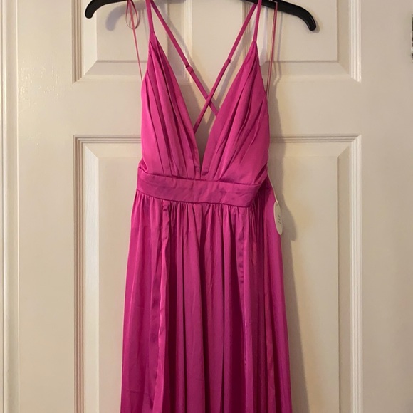 Magenta Full Length Dress - Picture 2 of 7